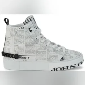 靴 john galliano 11a/w John Galliano High-Top Sneakers, Size 38 EU